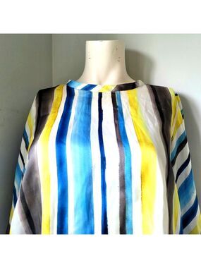 Zara Basic Striped Blouse Size Small